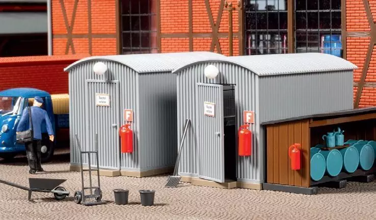 Auhagen 11478 - Wellblechschuppen Öllager H0 1:87