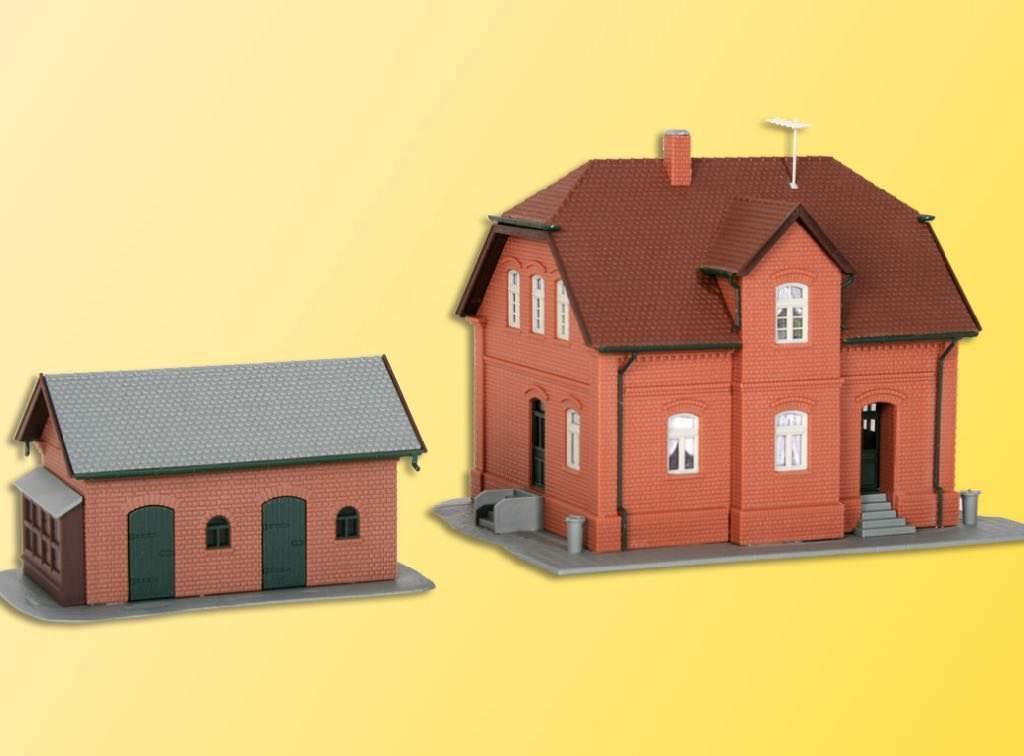 Kibri 38190 - Siedlungshaus Bottrop mit Nebengebäude H0 1:87