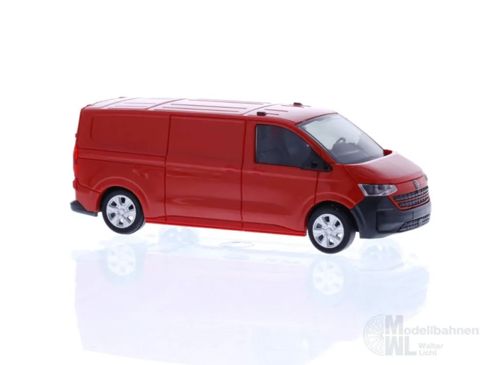 Rietze 11718 - Volkswagen Transporter T7 Kasten LR FD intensive red H0 1:87