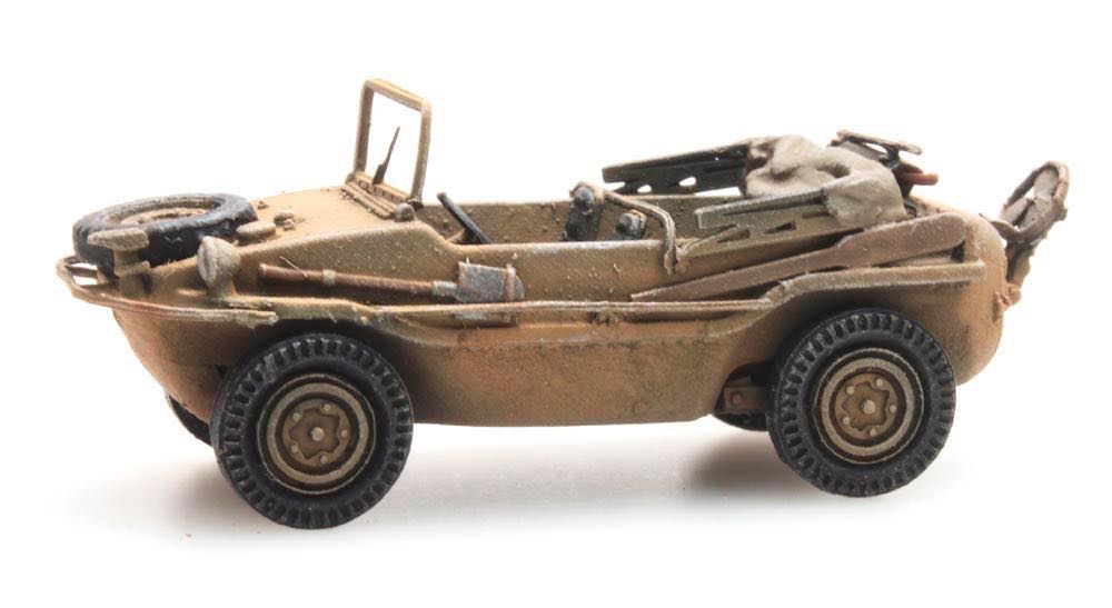 ARTITEC b.v. 6870074 - Schwimmwagen VW 166 K2s gelb Deutsche Wehrmacht H0 1:87