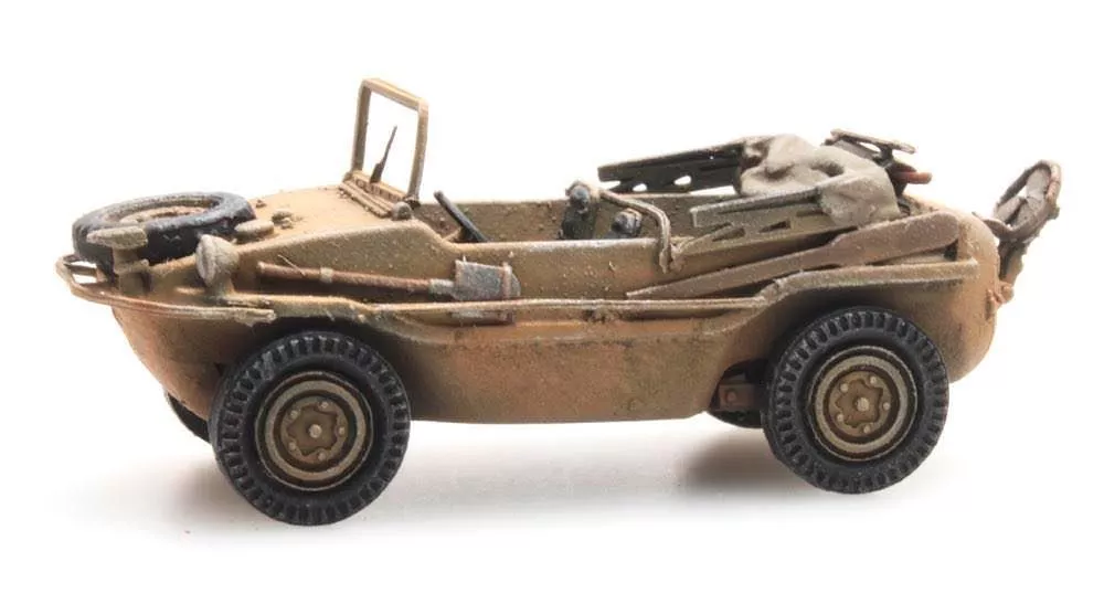 ARTITEC b.v. 6870074 - Schwimmwagen VW 166 K2s gelb Deutsche Wehrmacht H0 1:87