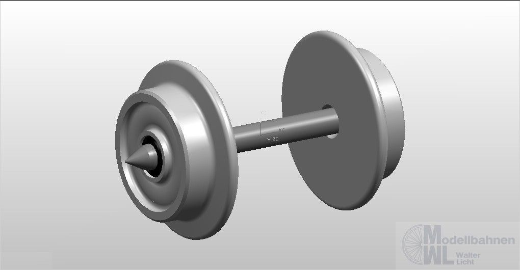 NPE NZ33255 - Scheibenradsatz 10 mmschmal AZ126mm eins.isol.