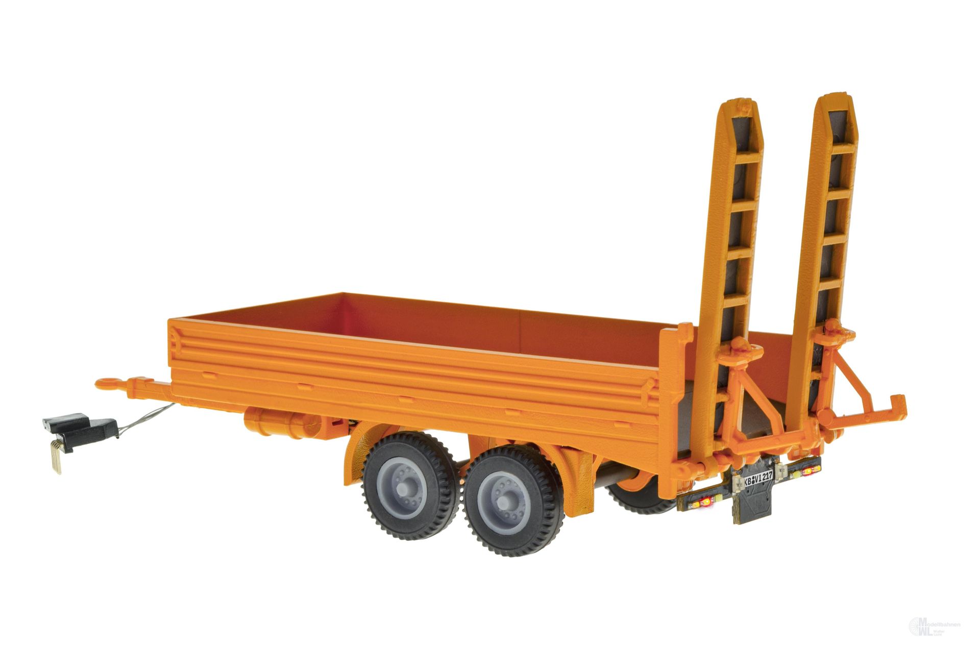 Viessmann 8217 - CarMotion Tandem Tieflader kommunal orange H0 1:87