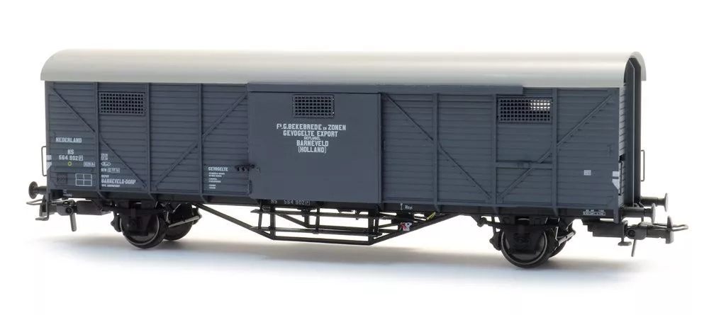 ARTITEC b.v. 20.312.02 - Güterwagen ged. NS Ep.III CHongaar 564902P grau H0/GL
