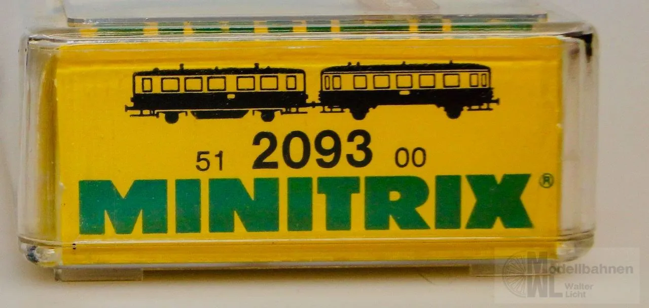 Trix 12093 - MINITRIX - Triebwagen VT 135 055 DRG Ep.II + Beiwagen N 1:160