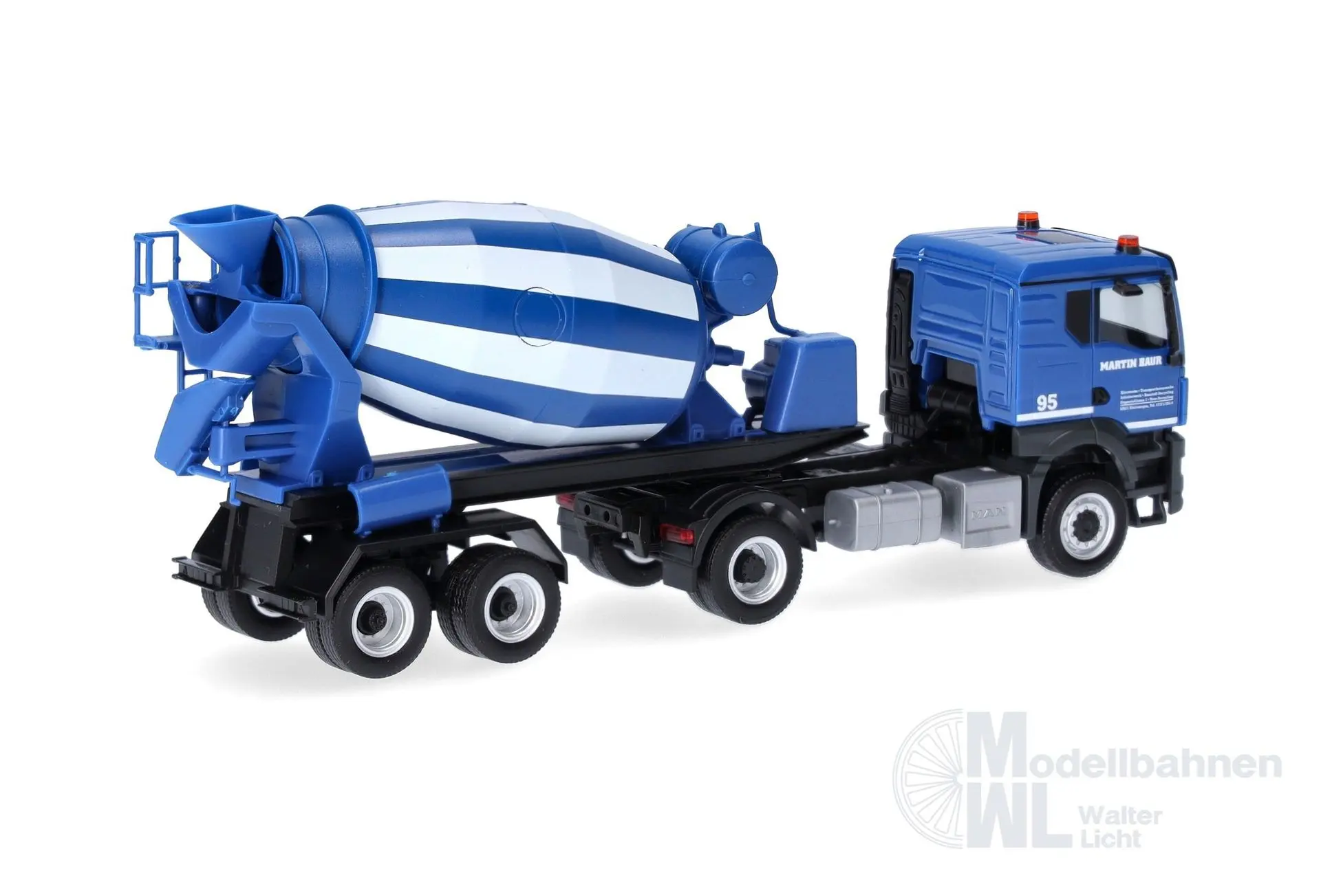 Herpa 320375 - MAN TGS TN Betonmischer-Sattelzug Baur Binzwangen H0 1:87