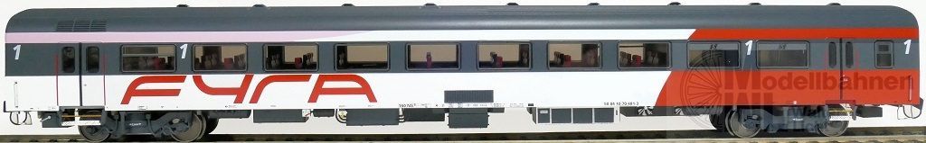Exact Train 11144 - Personenwagen NS Ep.VI 1.Kl. Fyra 1 H0/GL Exact Train 11144 - Personenwagen NS Ep.VI 1.Kl. Fyra 1 H0/GL