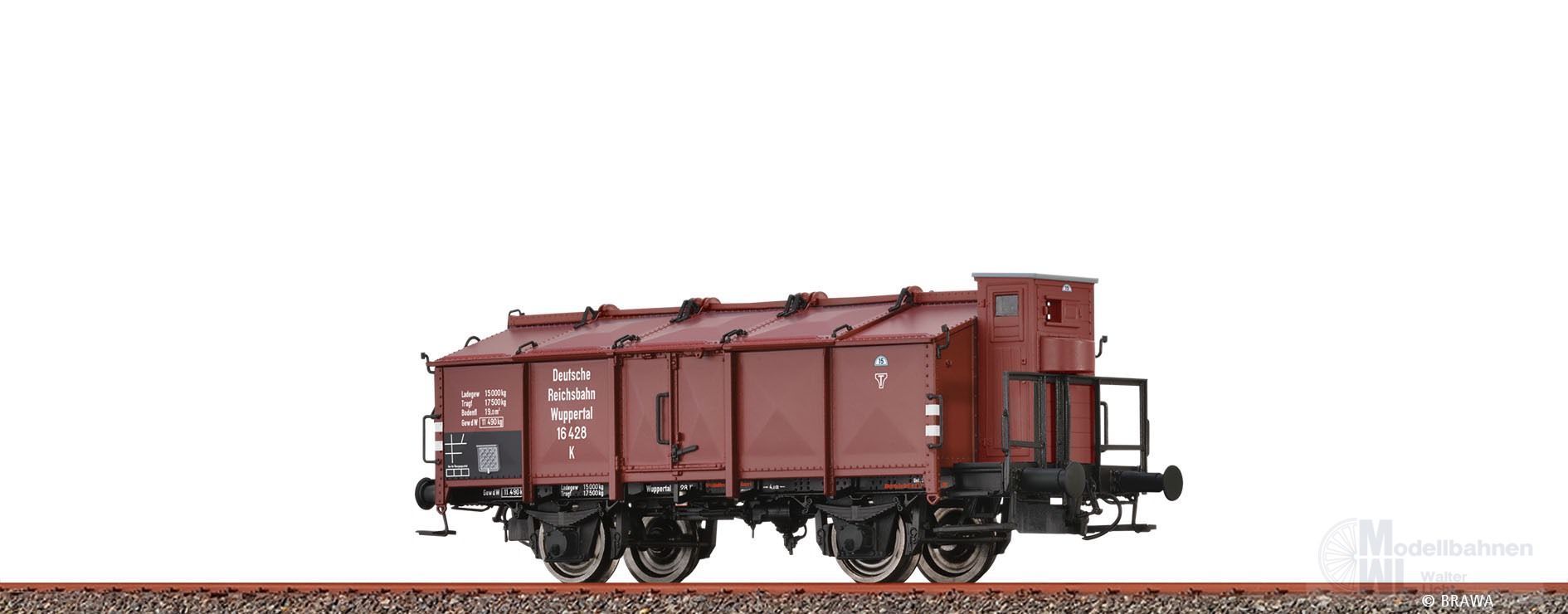 Brawa 50551 - Klappdeckelwagen DRG Ep.II H0/GL