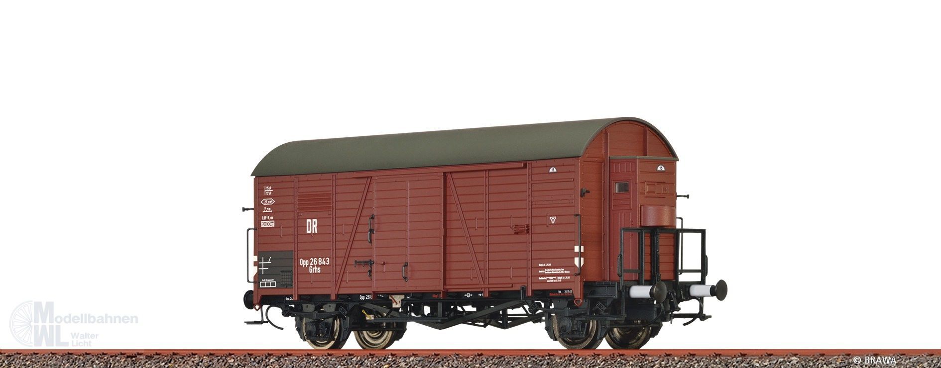 Brawa 50743 - Güterwagen ged. DRG Ep.II Grhs Opp 26 843 H0/GL Brawa 50743 - Güterwagen ged. DRG Ep.II Grhs Opp 26 843 H0/GL