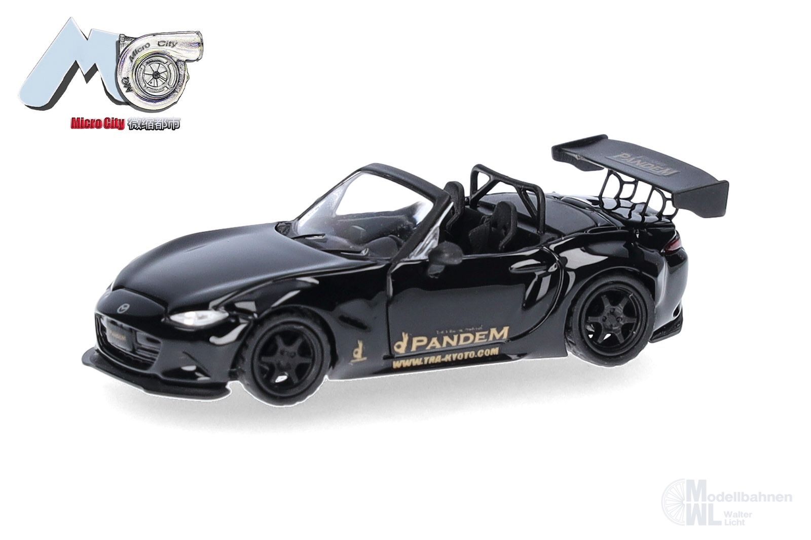 Herpa 87MC000143 - Mazda MX-5 Rocket Bunny schwarz H0 1:87