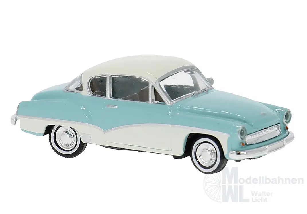 Brekina 27161 - Wartburg Coupé in pastelltürkis H0 1:87
