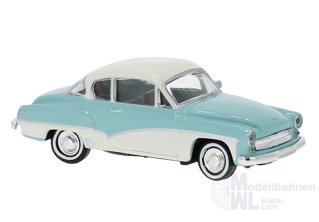 Brekina 27161 - Wartburg Coupé in pastelltürkis H0 1:87