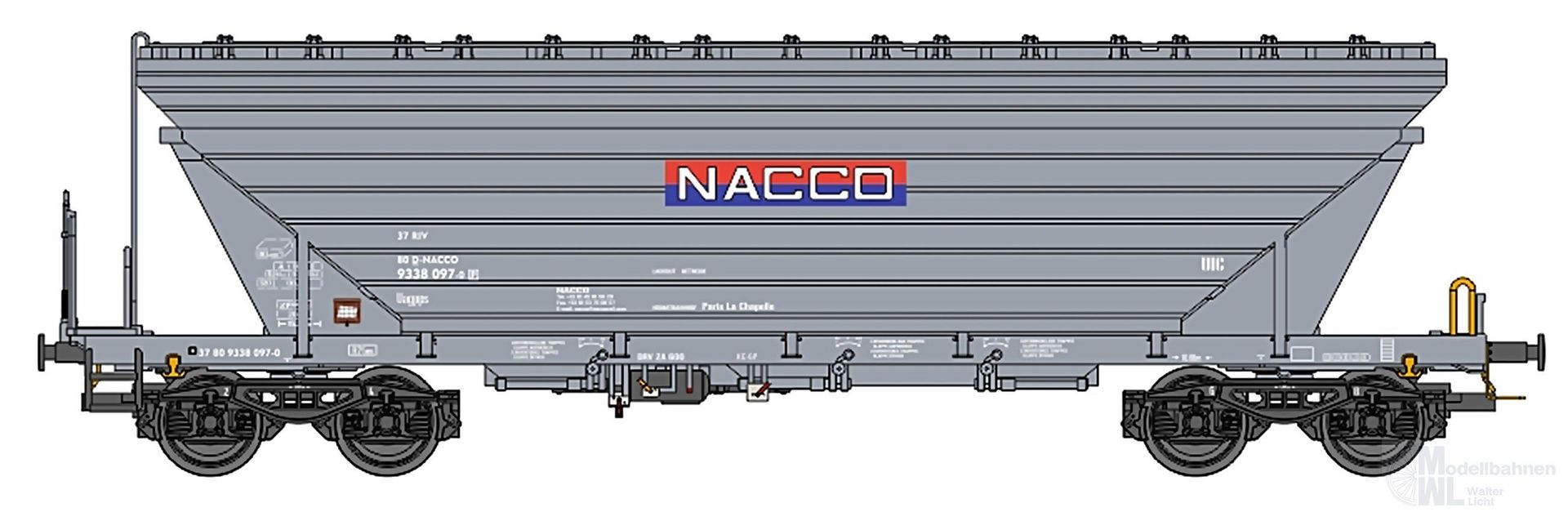 NPE NW52225 - Getreidewagen Nacco BRD Ep.VI 1.Betr.Nr. TT 1:120