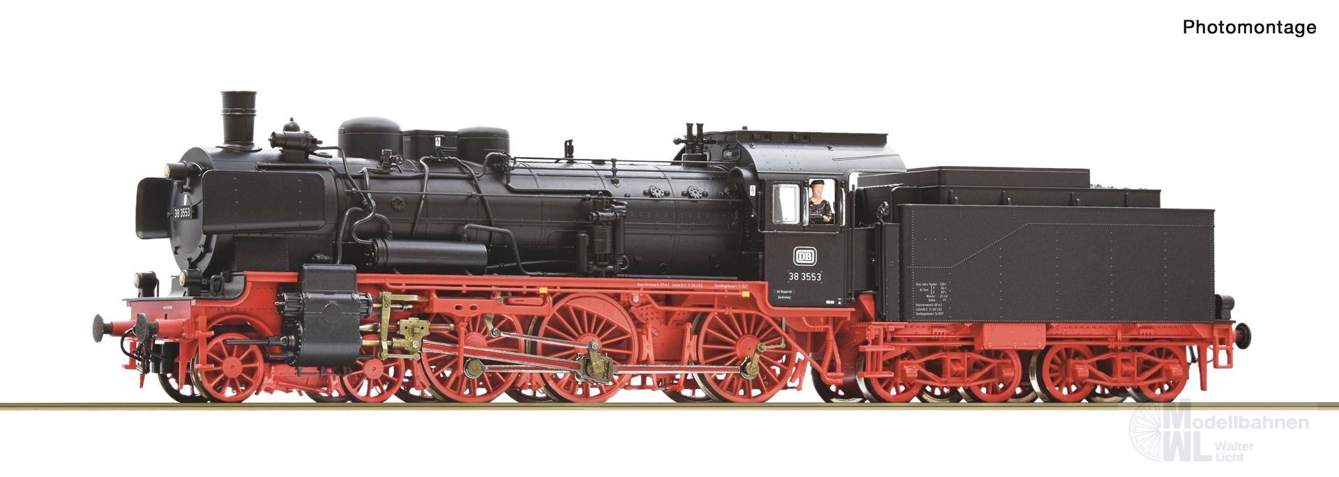 Roco 71388 - Dampflok BR 38 3553 DB Ep.III H0/GL Sound Roco 71388 - Dampflok BR 38 3553 DB Ep.III H0/GL Sound
