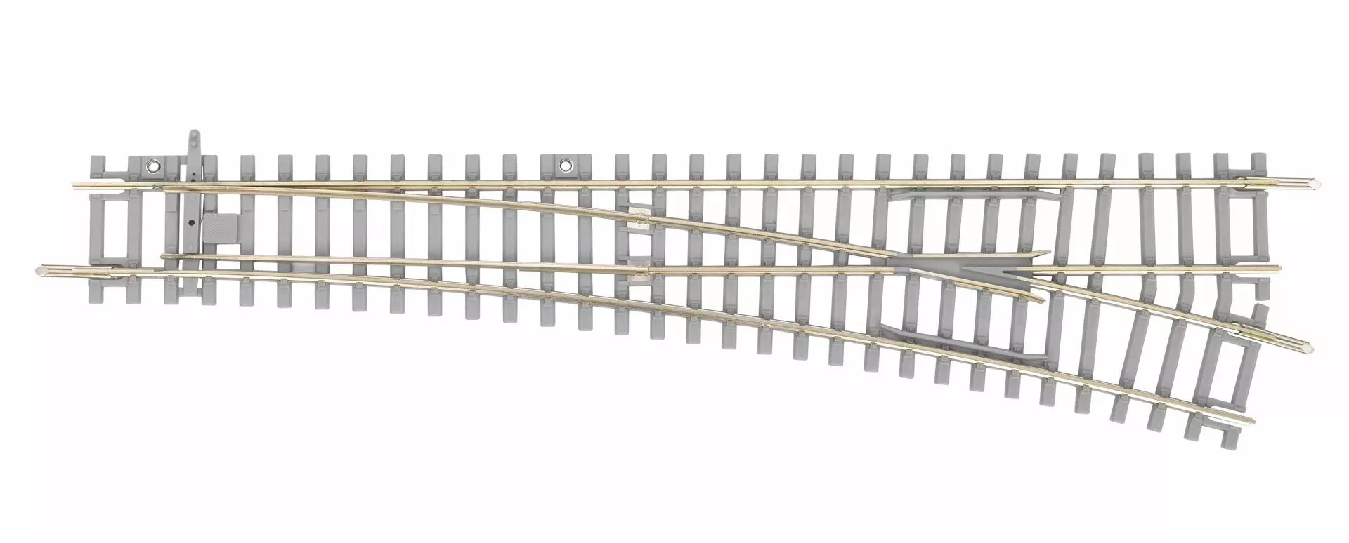 Piko 55171 - Weiche WR rechts 15° Radius 9 mit Betonschwellen H0/GL