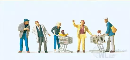 Preiser 10492 - Beim Einkaufen H0 1:87