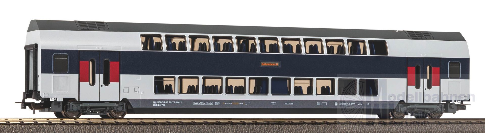 Piko 58815 - Doppelstockwagen DSB Ep.VI 2.Kl. rote Tür H0/GL Hobby