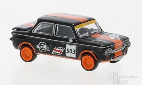 Brekina 28256 - NSU TTS Spiess-Tuning schwarz orange 1966 Spiess H0 1:87