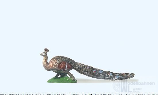 Preiser 47087 - Pfau mit Schleppe 1:25