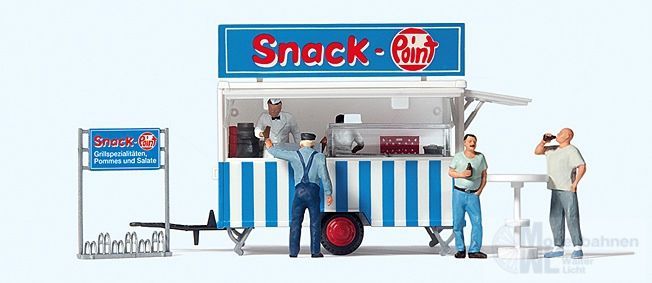 Preiser 10749 - Verkaufswagen Snack Point H0 1:87 Preiser 10749 - Verkaufswagen Snack Point H0 1:87