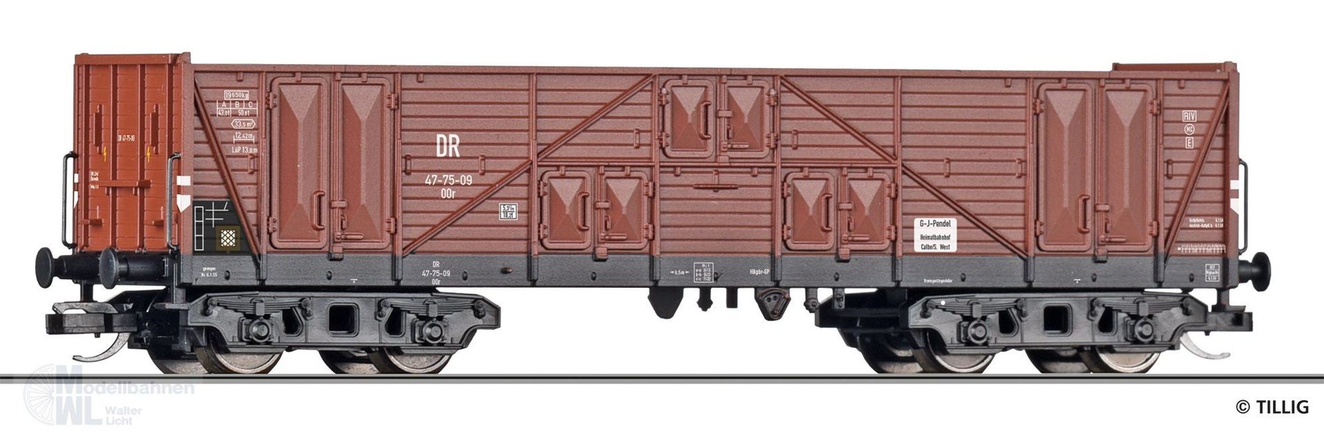 Tillig 502794 - Club-Jahresmodell 2026 Güterwagen DR Ep.III offen OOr GI-Pendel TT 1:120 Tillig 502794 - Club-Jahresmodell 2026 Güterwagen DR Ep.III offen OOr GI-Pendel TT 1:120