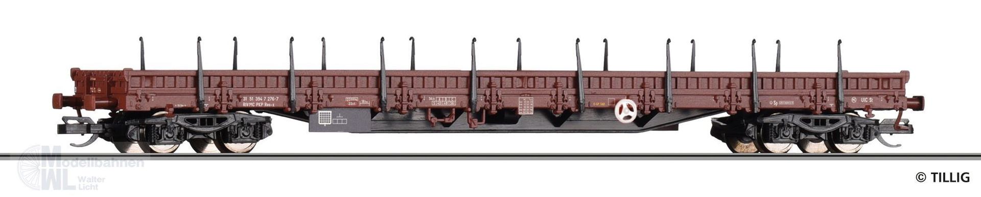 Tillig 18139 - Niederbordwagen PKP Ep.IV Res-x TT 1:120 Tillig 18139 - Niederbordwagen PKP Ep.IV Res-x TT 1:120