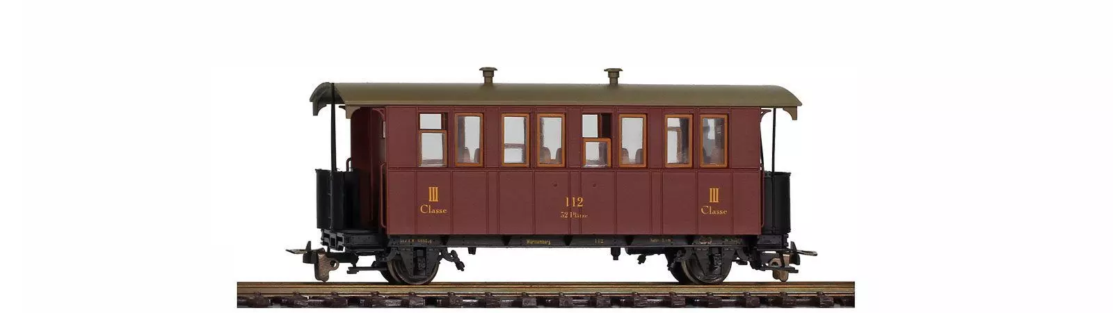 Bemo 3002800 - Personenwagen K.W.St.E. Ep.I 111 3.Kl. H0e