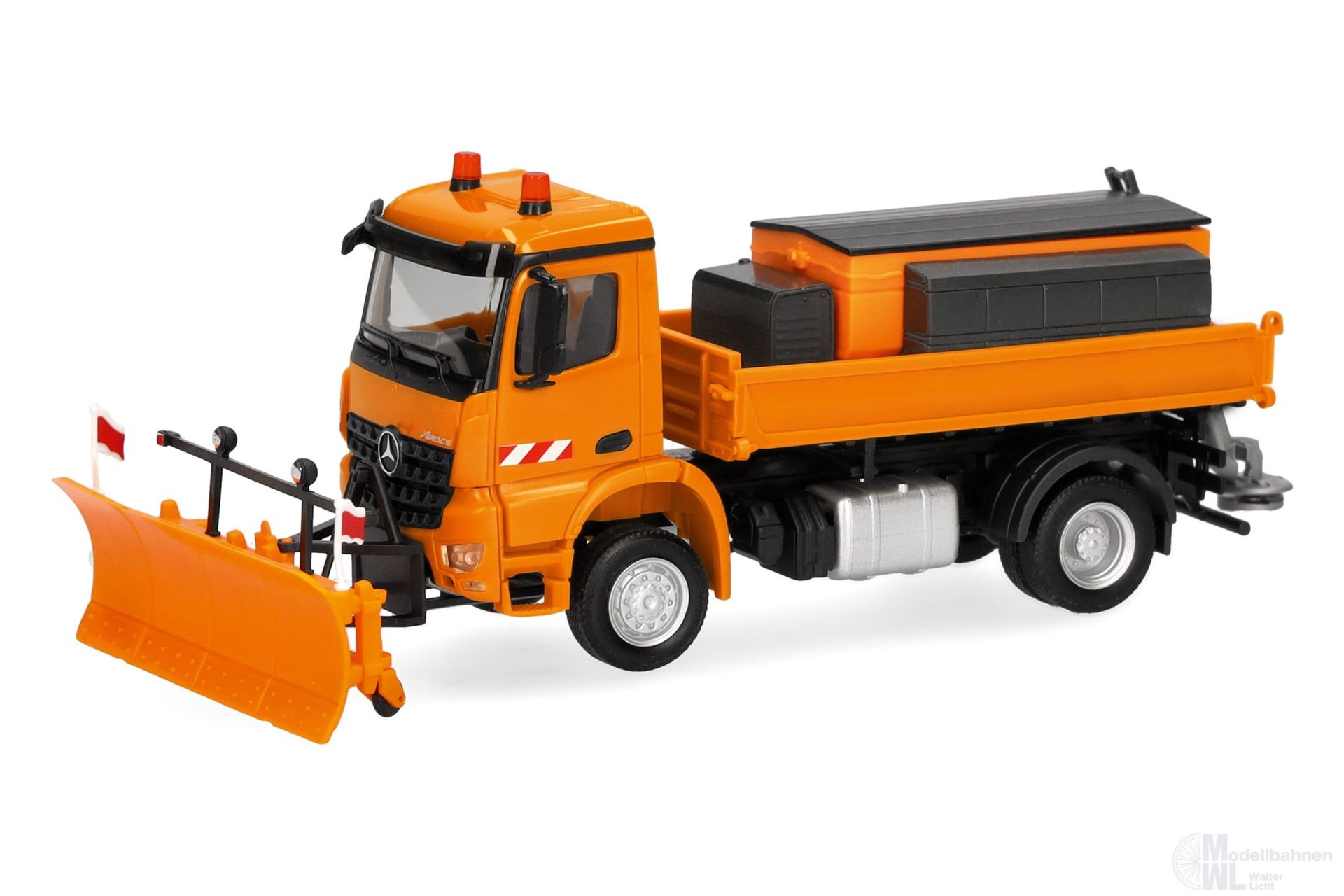 Herpa 321853 - Mercedes-Benz Arocs S 18 Dreiseitenkipper LKW 2 achs kommunaloran H0 1:87