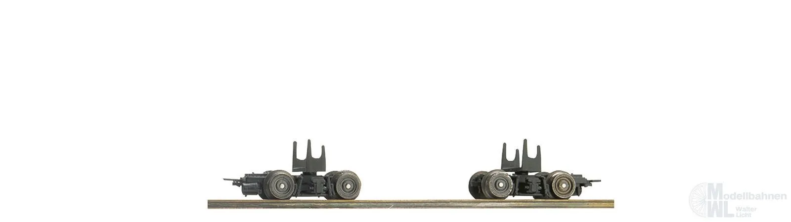 Bemo 2010800 - Rollböcke DB Ep.III/IV 2 Stück schwarz Bausatz H0e