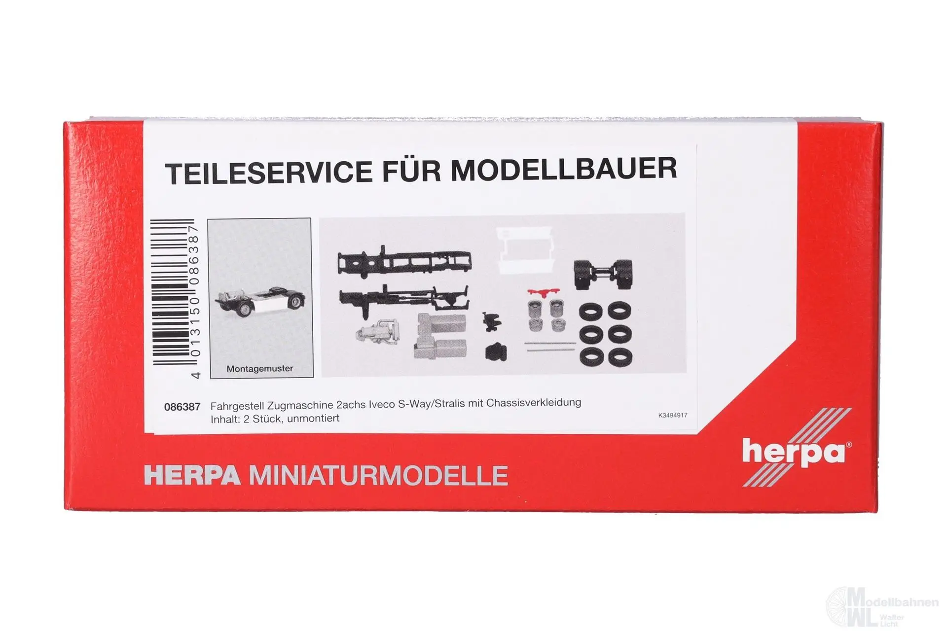 Herpa 086387 - Fahrgestell Zugmaschine 2achs Iveco S-Way/Stralis 2 Stück H0 1:87