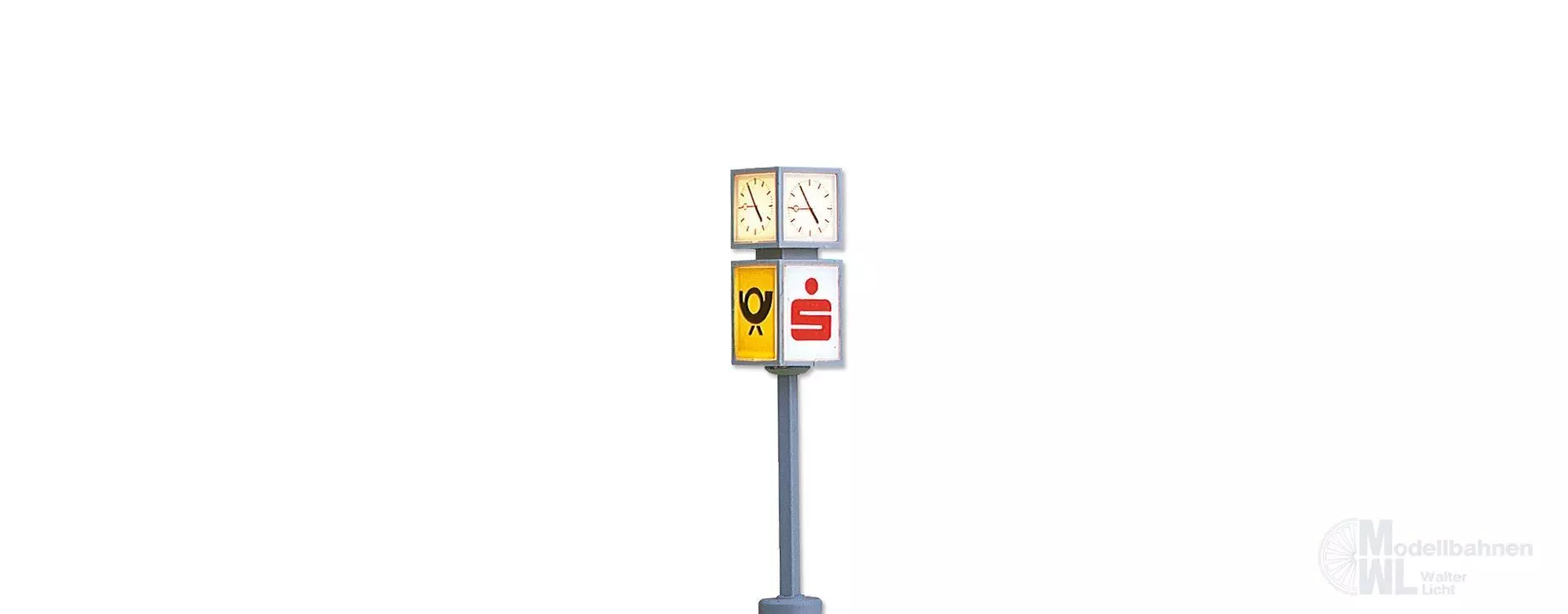 Brawa 5294 - Uhr mit S-Bahn / DB-Würfel H0 1:87