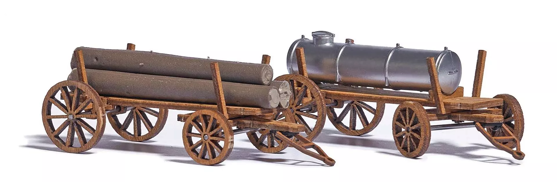 Busch 1386 - 2 Holzwagen H0 1:87