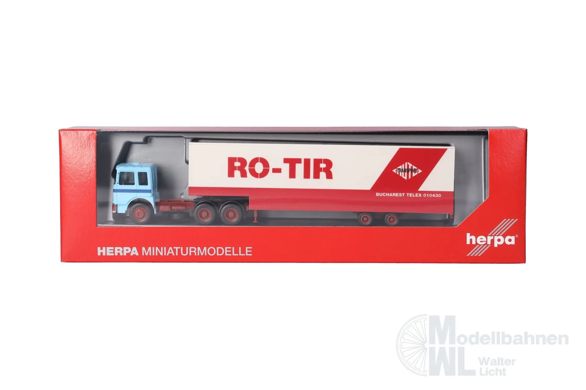 Herpa 320696 - Roman Diesel 6x4 JumboKoffer Sattelzug Ro-TIR H0 1:87