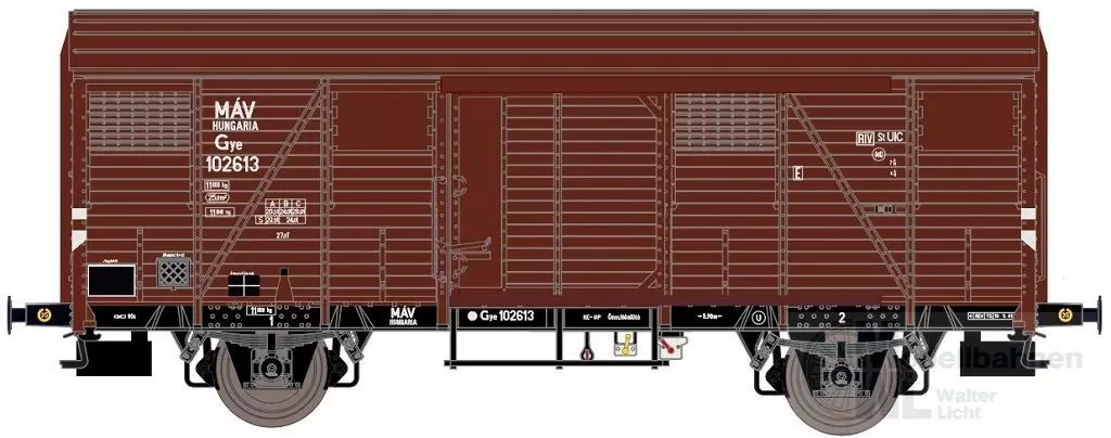 Exact Train 20967 - Güterwagen gedeckt MAV Ep.III H0/GL