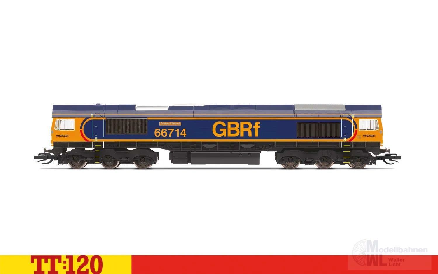 HORNBY TT TT3016M - Diesellok Class 66 GBRf Co-Co 66714 Cromer Lifeboat TT 1:120