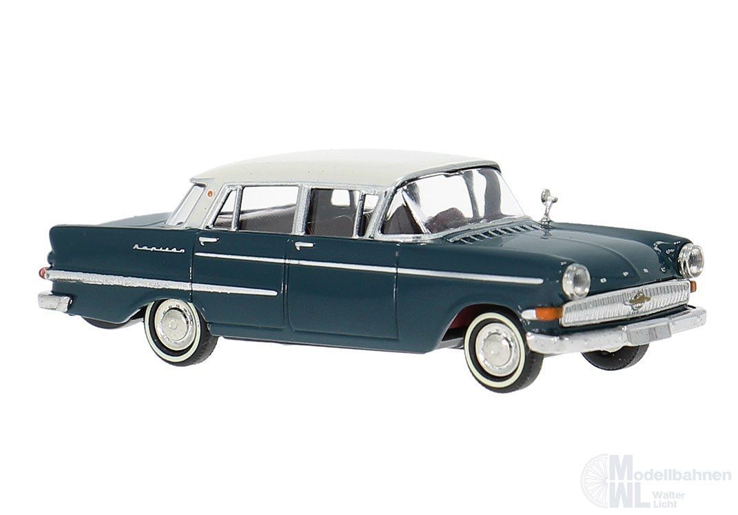Brekina 20819 - Opel Kapitän P 2,6 blau/weiß H0 1:87