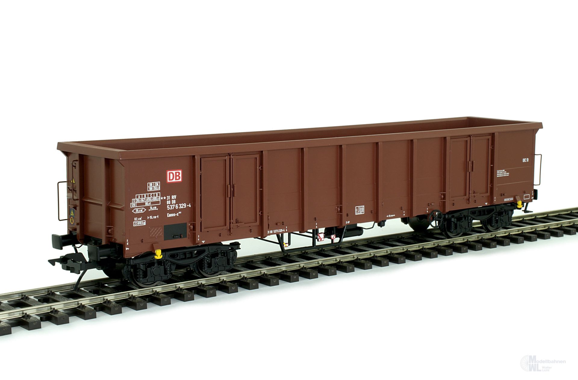 Lenz 42142-04 - Hochbordwagen DB Ep.V Eanos braun rotes DB-Zeichen Spur 0