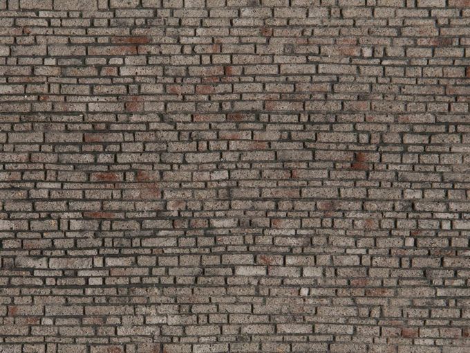 Noch 60370 - 3D-Strukturfolie Schichtmauerwerk 28 x 10 cm H0 1:87