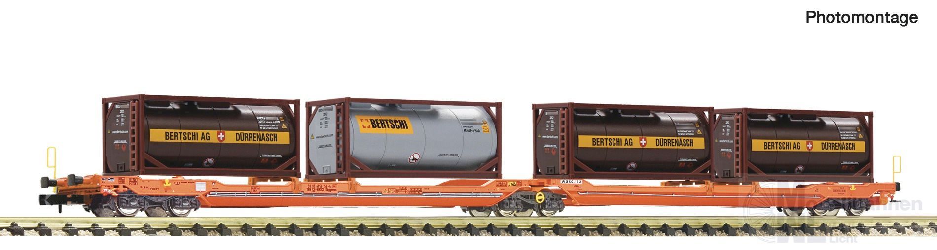 Fleischmann 6660052 - Doppeltragwagen T3000e WASCOSA Ep.VI Bertschi N 1:160