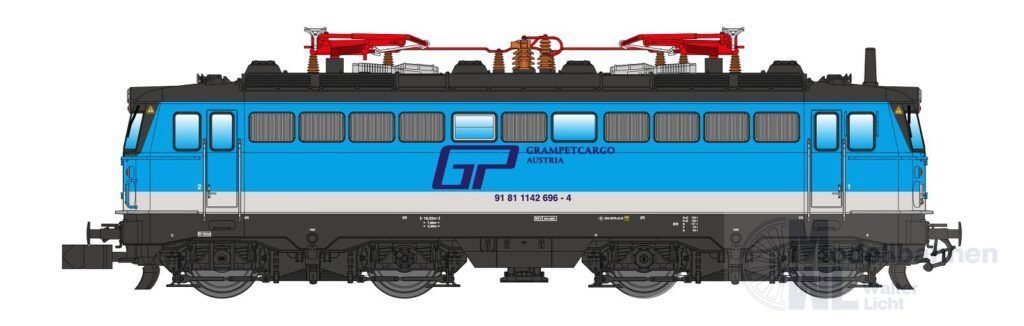 Jägerndorfer Modellbahn 60102_2 - E-Lok Rh 1042 Grampet Cargo Ep.VI N 1:160 Sound