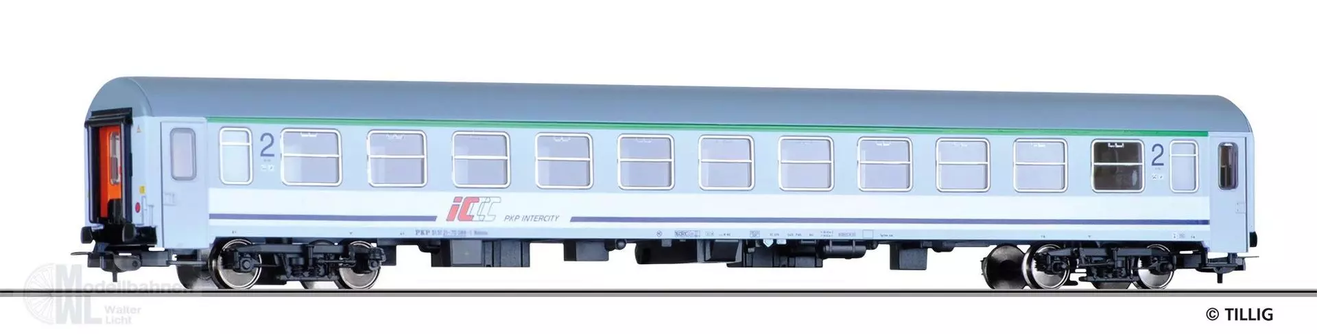 Tillig 74998 - Personenwagen PKP Ep.VI 2.Kl. Intercity H0/GL