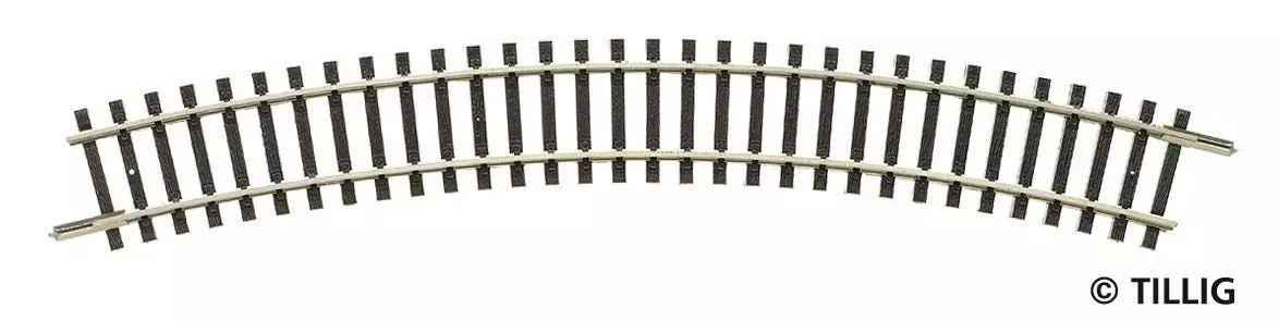 Tillig 83106 - Gleisstück gebogen R21 R353 mm / 30° TT 1:120