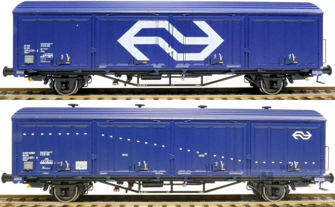 Exact Train 20825 - Güterwagen Set NS Ep.V 2.tlg. blau H0/GL