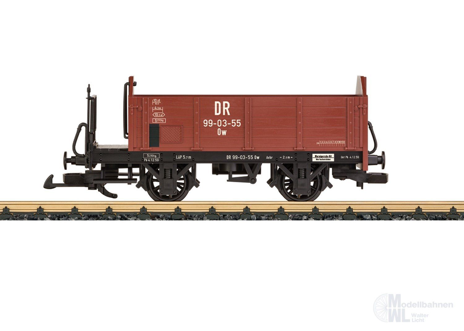 LGB 40557 - Hochbordwagen DR Ep.III Spur G 1:22,5