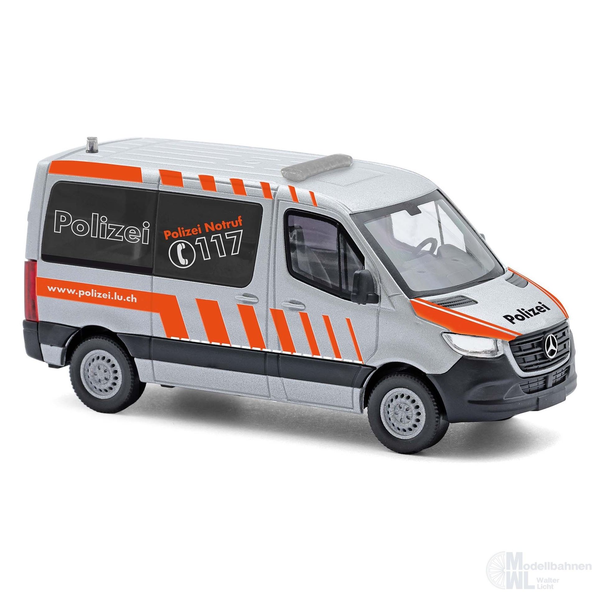 Busch 53474 - Mercedes-Benz Sprinter Polizei Schweiz H0 1:87