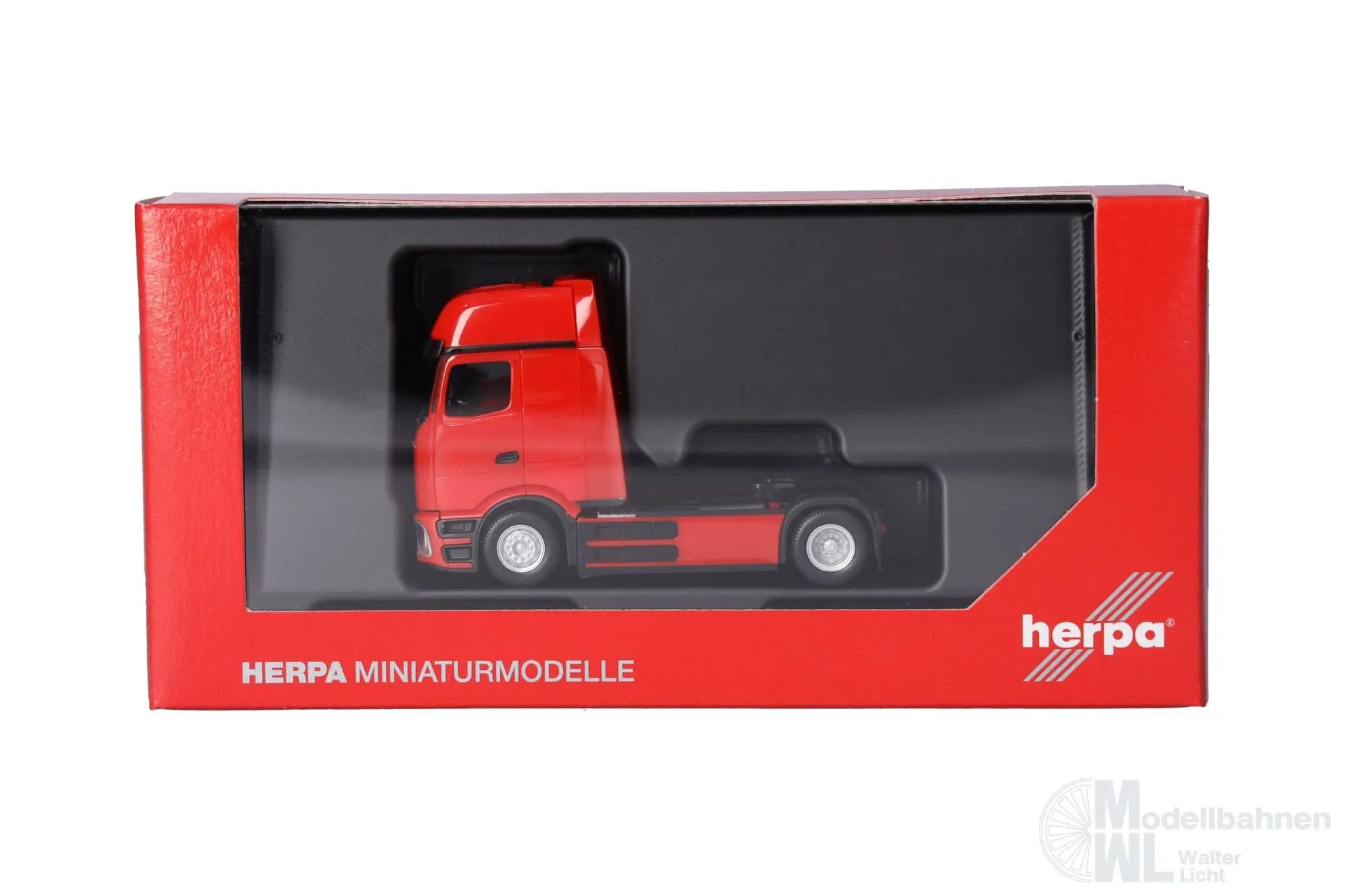 Herpa 319447-002 - Mercedes-Benz eActros 600 Gigaspace Zugmaschine verkehrsrot H0 1:87