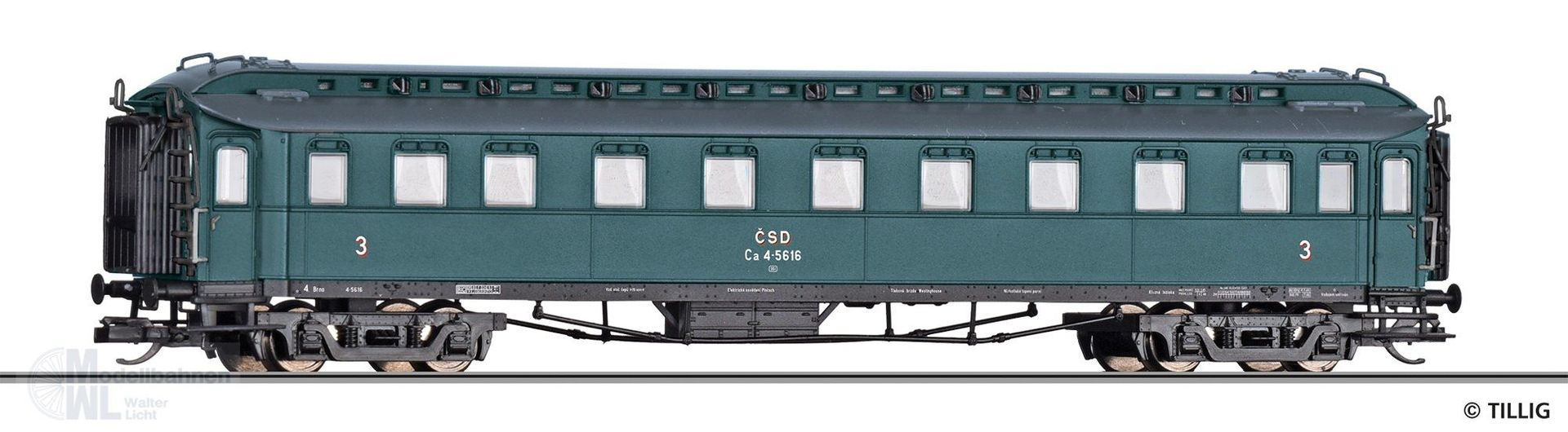 Tillig 12009 - Reisezugwagen CSD Ep.III TT 1:120