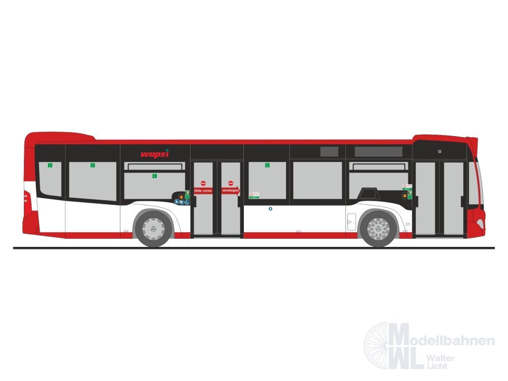 Rietze 69374 - Mercedes-Benz Citaro ´12 Wupsi Leverkusen H0 1:87