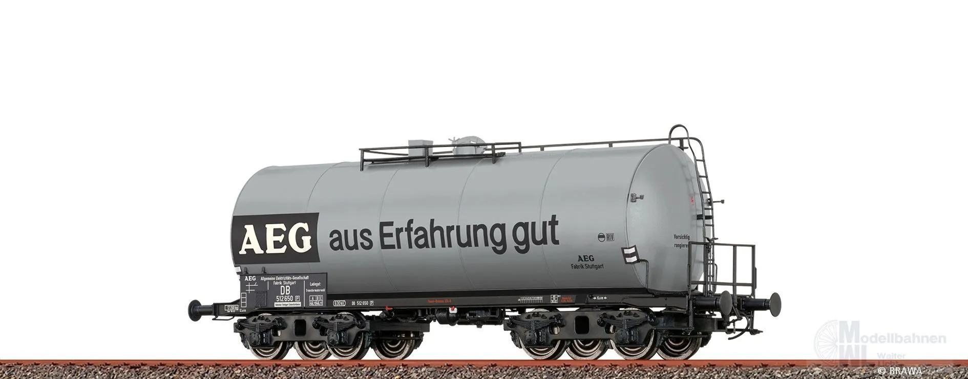 Brawa 49627 - Leichtbaukesselwagen DB Ep.III AEG Uerdingen 4-achsig ZZ [P] H0/GL