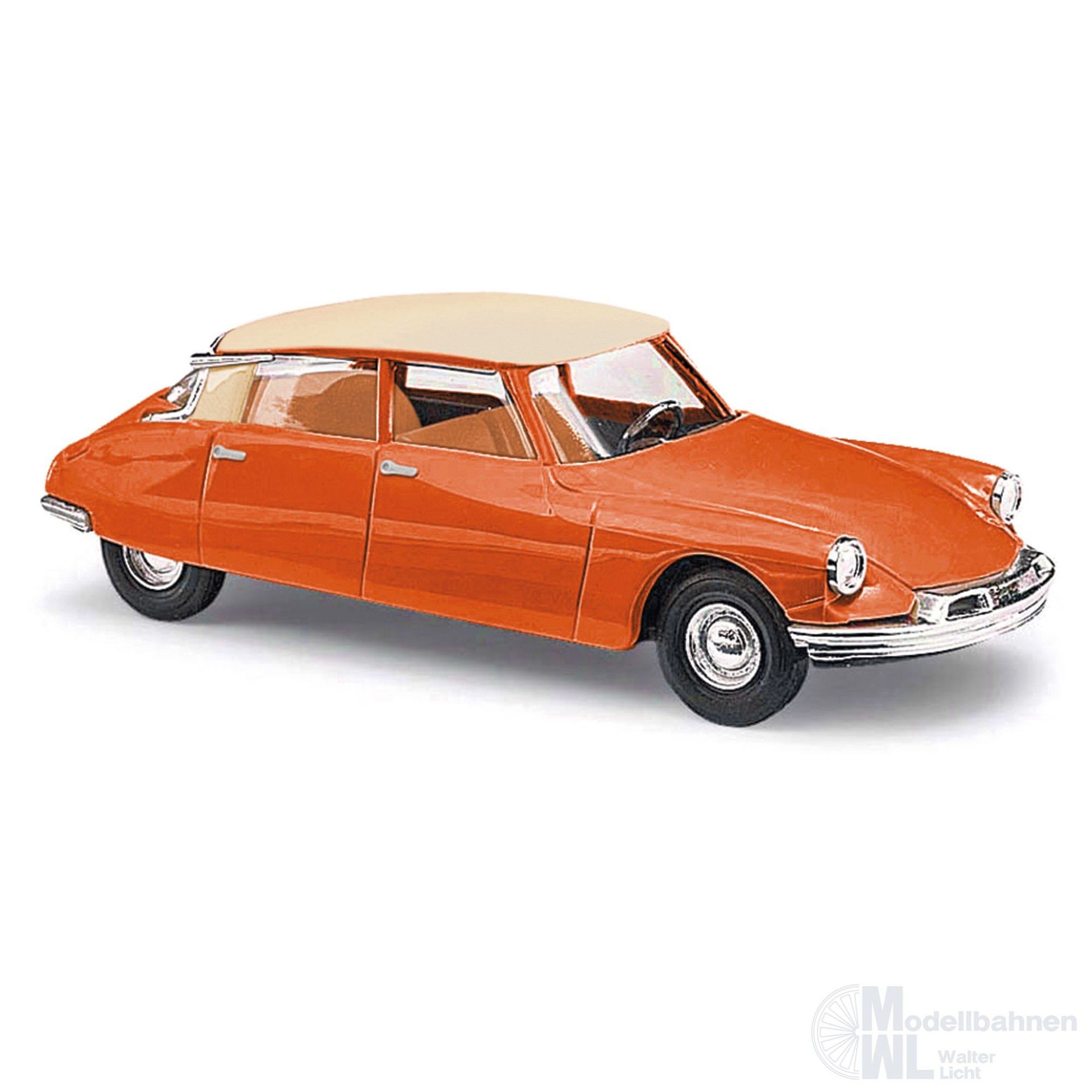 Busch 48019 - Citroën DS19 zweifarbig orange / Dach cremeweiß H0 1:87 Busch 48019 - Citroën DS19 zweifarbig orange / Dach cremeweiß H0 1:87